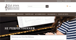 Desktop Screenshot of cle-dsol-editions.fr