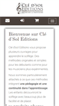 Mobile Screenshot of cle-dsol-editions.fr